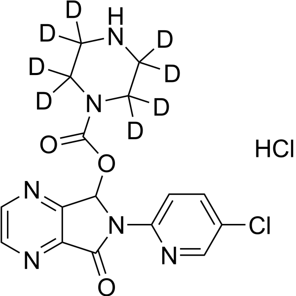 6-(5-Chloropyridin-2-yl)-7-oxo-6,7-dihydro-5H-pyrrolo[3,4-b]pyrazin-5-yl piperazine-1-carboxylate-d8